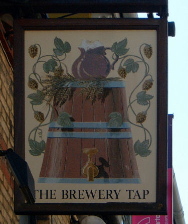 Brewery Tap sign in 2009
