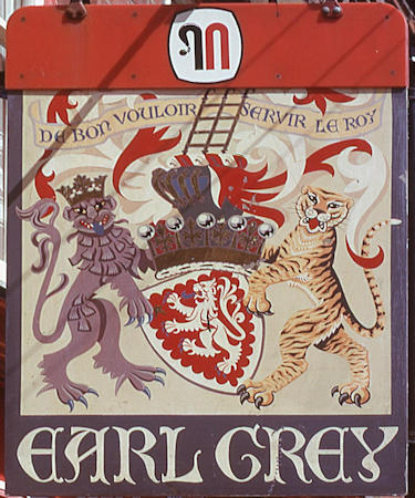 Earl Grey pub sign in 1975