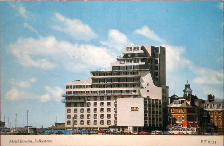 Motel Burstin postcard