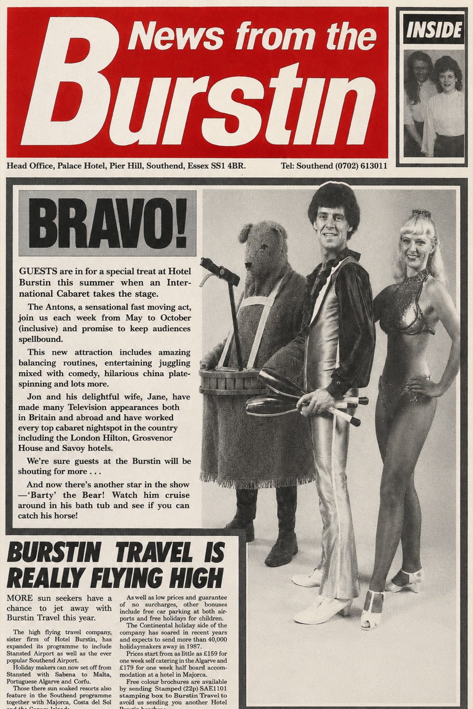 News from the Burstin cabaret sheet