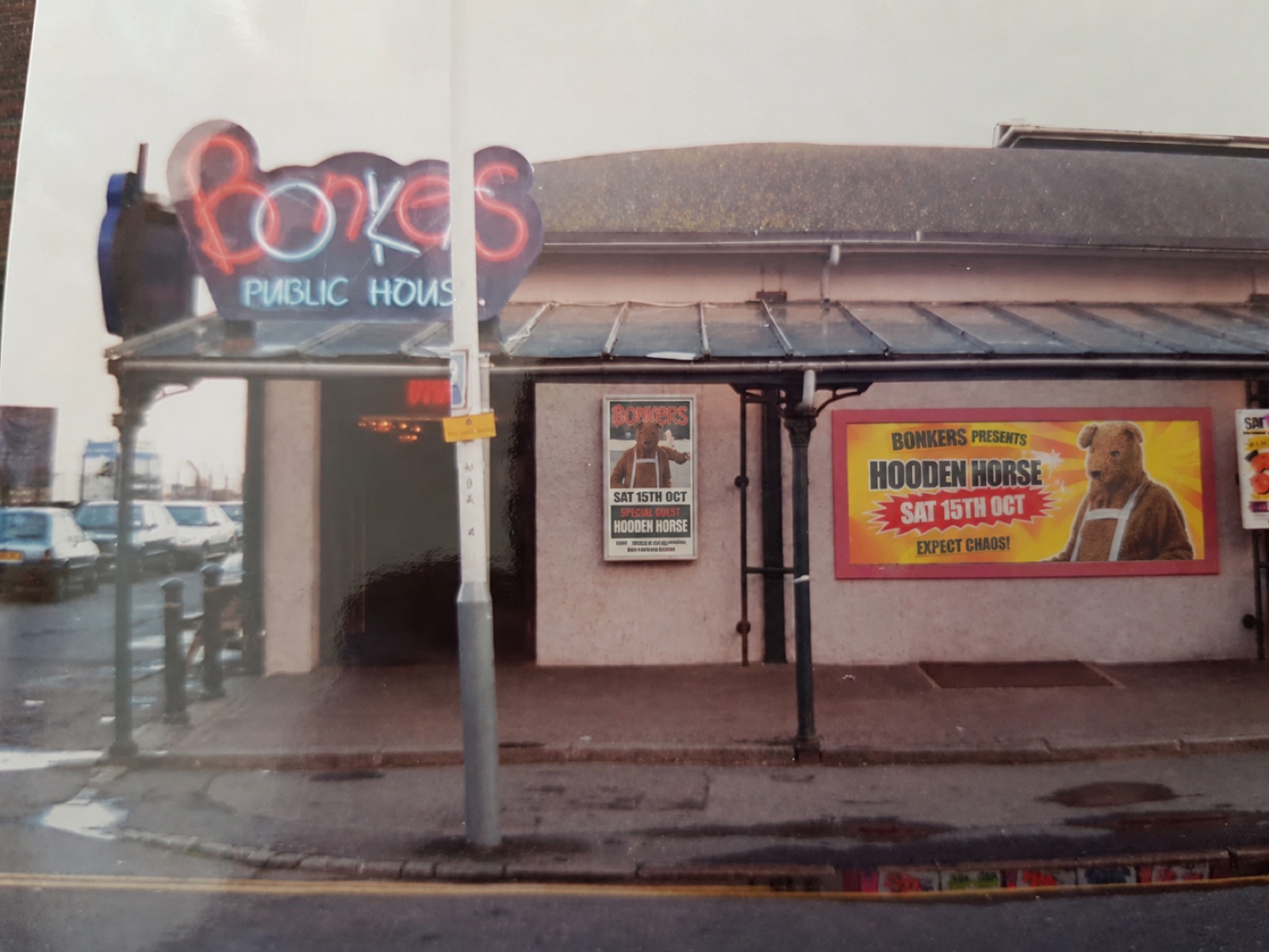 Bonkers exterior with Hooden Horse and Bear posters