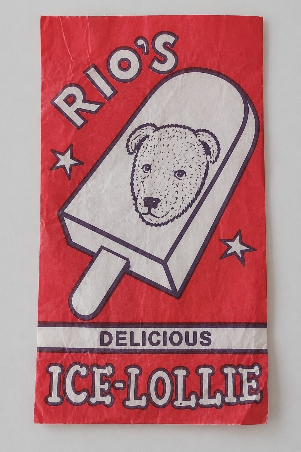 Rio's Bear ice-lolly wrapper
